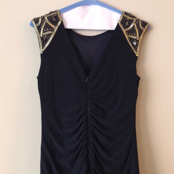 Xscape Navy Evening Dress - Picture 2 of 8